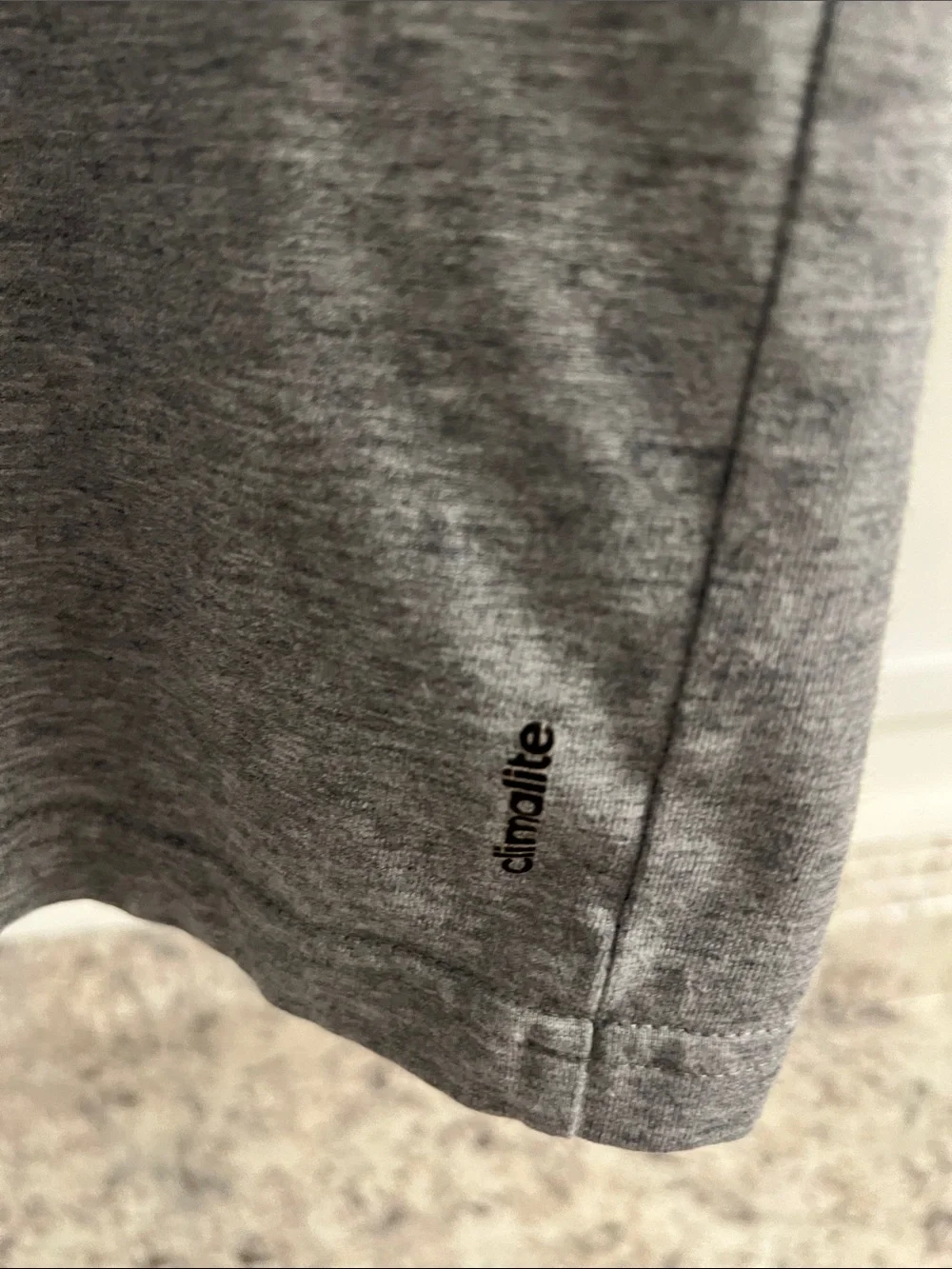 adidas Grey Skateboarding Tee with Maroon 'Official' Graphic